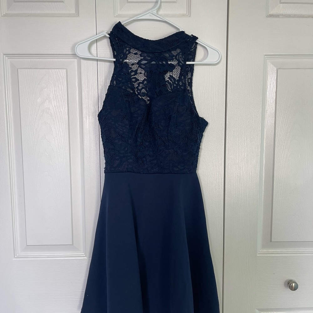 Blue homecoming dress